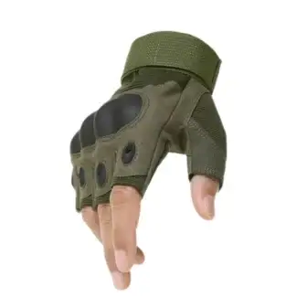 כפפות טקטיות חצי אצבע עם מיגון